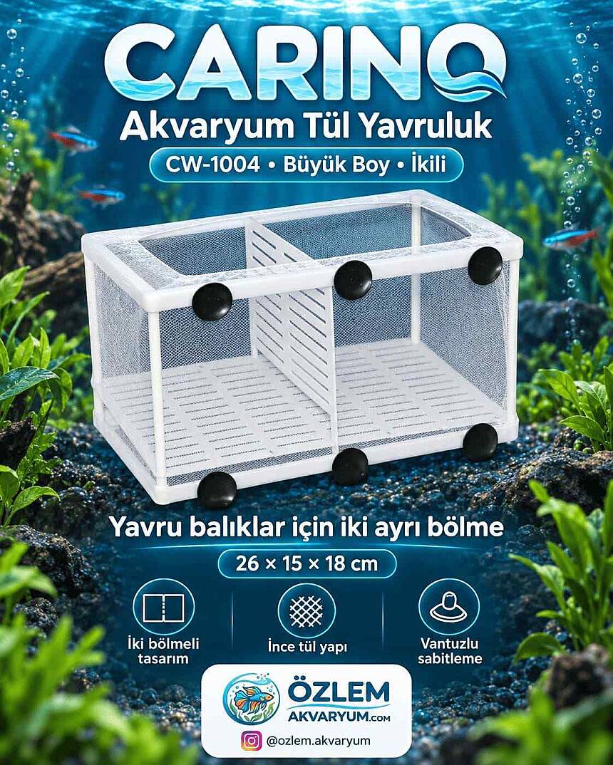 Akvaryum Tül Yavruluk CW-1004 Büyük Boy İkili - 1