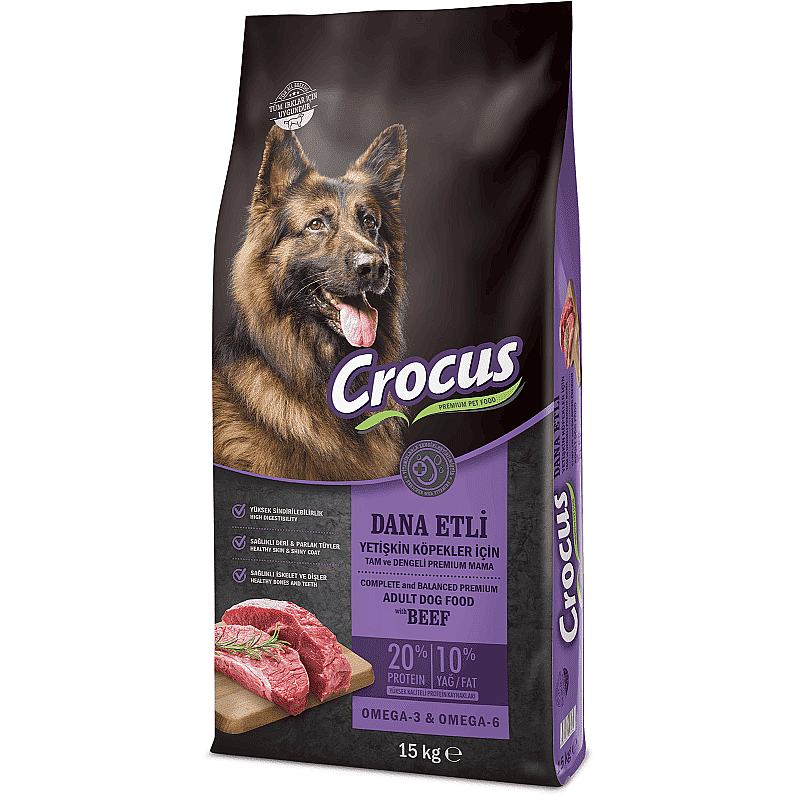 Crocus Biftekli Pirinçli Yet. Köpek Maması 15 Kg - 2