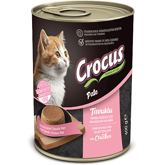 Crocus Yavru Kedi Tavuklu Pate Yaş Mama 400g - 2