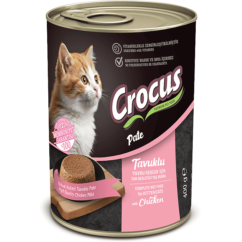 Crocus Yavru Kedi Tavuklu Pate Yaş Mama 400g - 2