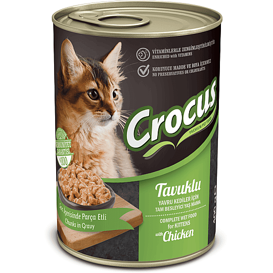 Crocus Yavru Kedi Tavuklu Yaş Mama 400g - 2