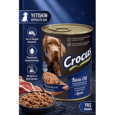 Crocus Yetişkin Köpek Kuzu Etli Yaş Mama 400g - 1