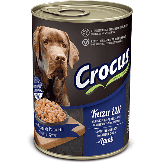 Crocus Yetişkin Köpek Kuzu Etli Yaş Mama 400g - 2