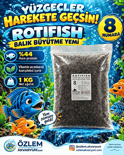 ROTIFISH Balık Büyütme Yemi 8 Numara – 1 kg