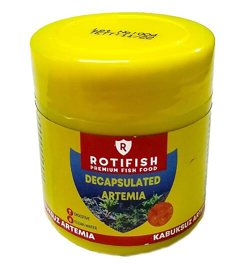Rotifish Decapsuled Kabuksuz Artemia Yavru Balık Yemi 15 Gr.