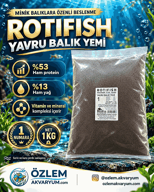 ROTIFISH Yavru Balık Yemi 1 Numara – 1 kg - 1