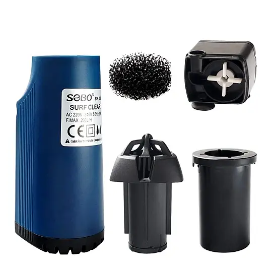 Sobo Surf Clear Akvaryum Yüzey Temizleyici İç Filtre 3W. 200 Lt/Saat SK-03 - 2