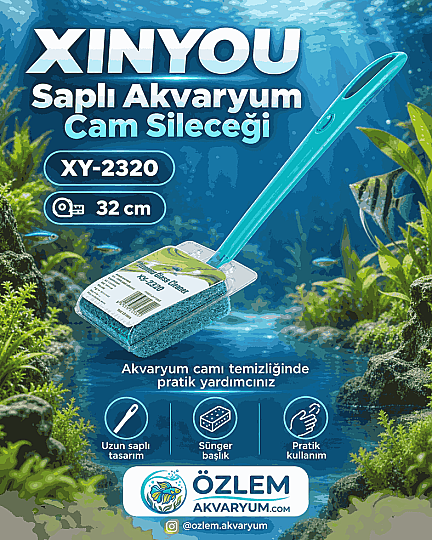 Xinyou Saplı Akvaryum Cam Sileceği 32 cm XY-2320